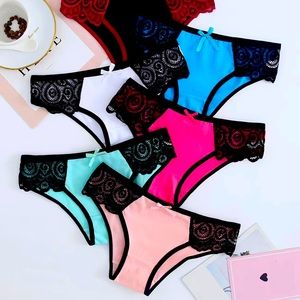[6 Pack] Colorful Cotton Panties